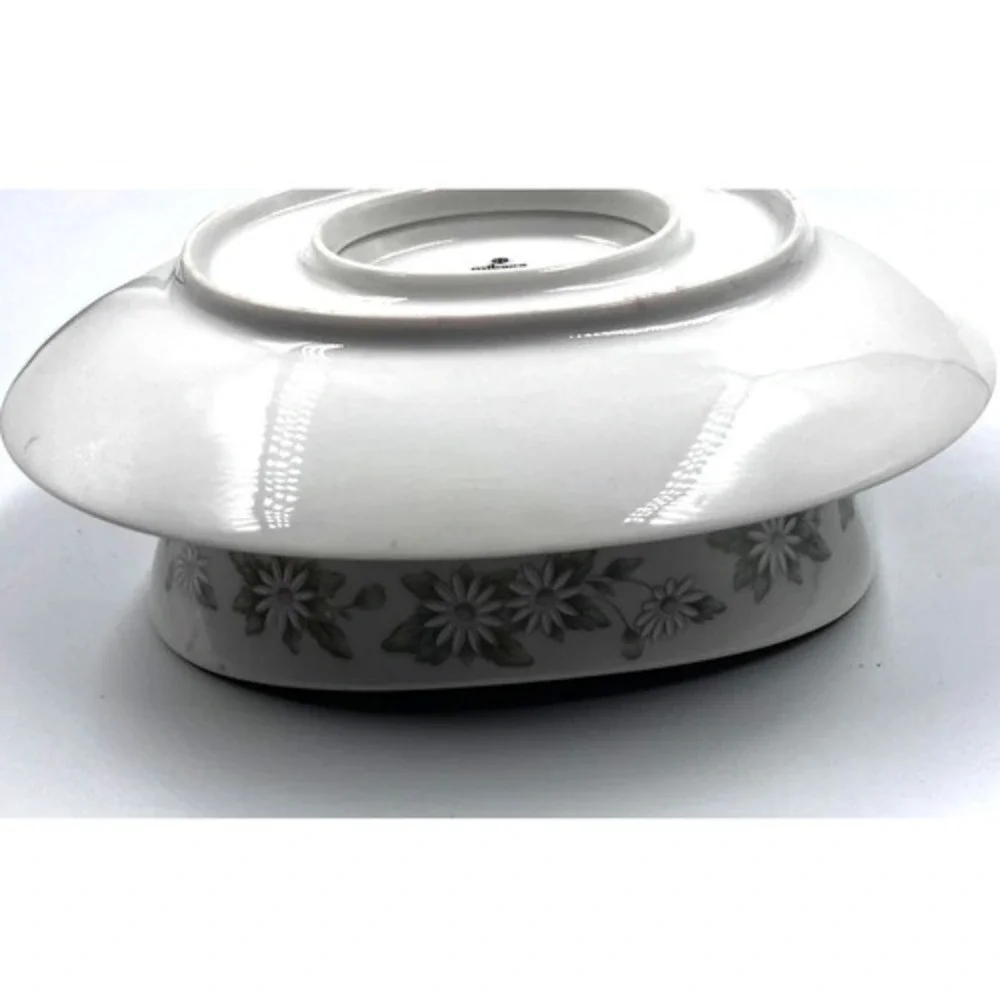 Mikasa Vintage Gravy Boat Bowl On Plate‎ Set Daisy Pattern China Piece